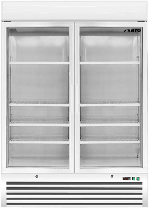 SARO Displayfryser med 2 glaslåger, model D 920 - wh