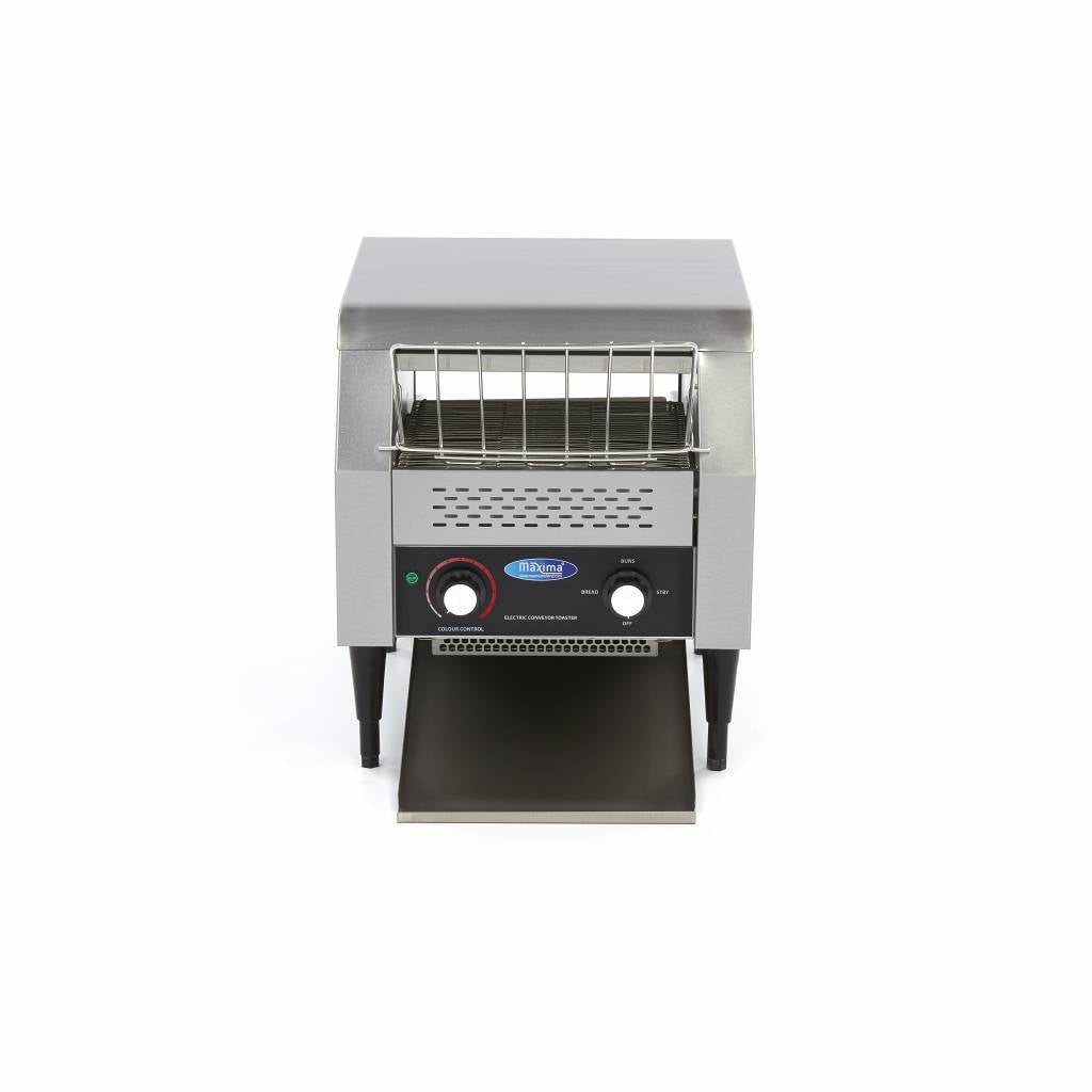 Brødrister / Conveyortoaster - 300 skiver/t - Justerbar hastighed - inkl. krummebakke
