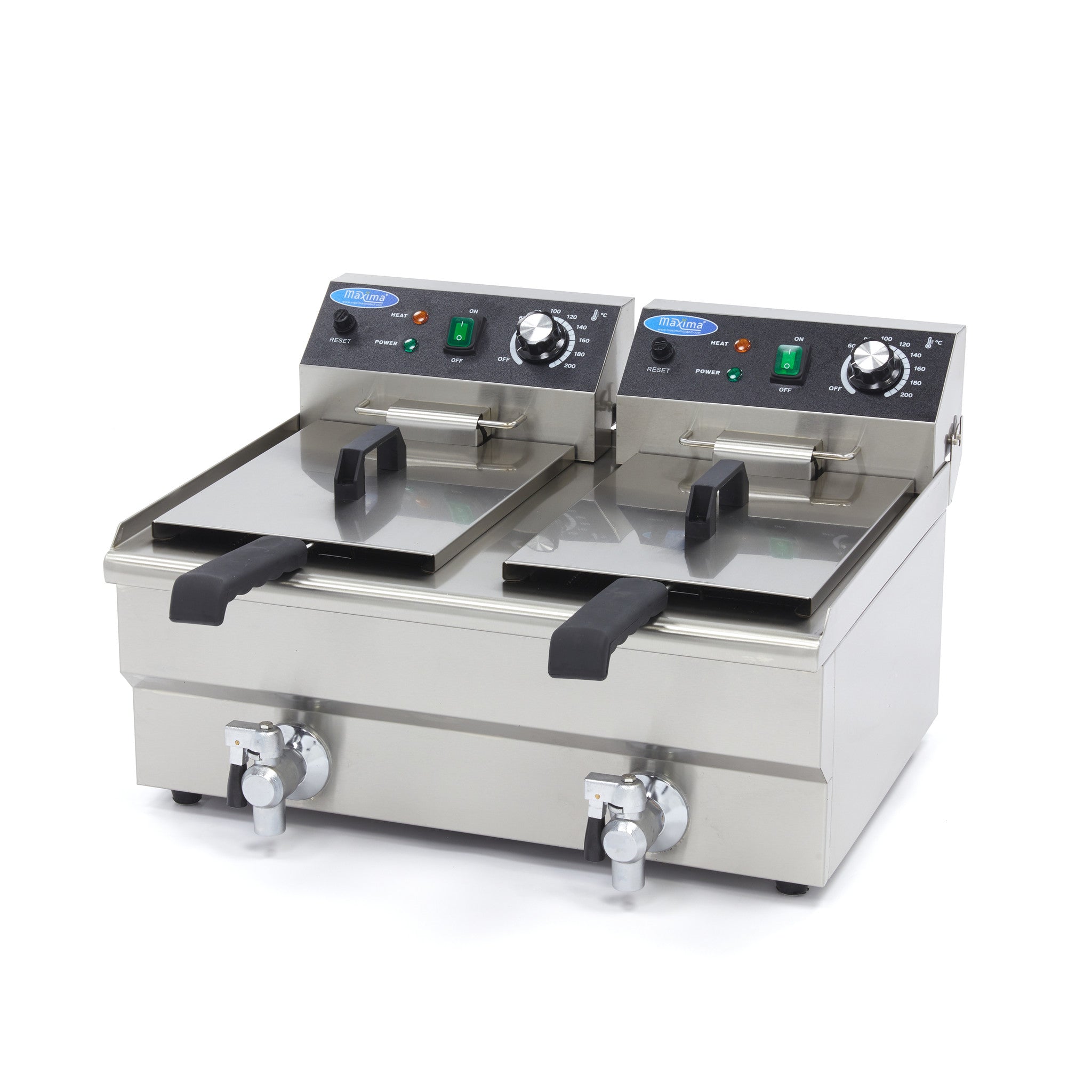 Friture - 2 x 10 Liter - 2 kurve - med aftapningshane