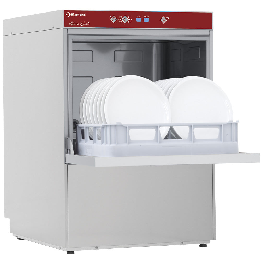 Opvaskemaskine og redskaber, tallerkener 600x400, kurve 500x600 mm