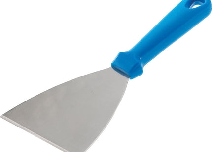 Trekantet spatel "rustfrit stål", plastificeret håndtag