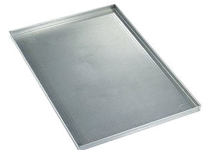 Plade i aluminium 600x400xh20 mm, perforeret