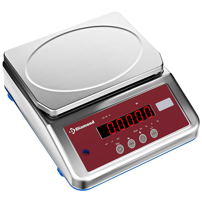 Rustfrit stål elektronisk vægt, 4Kg x 0,1g, IP68