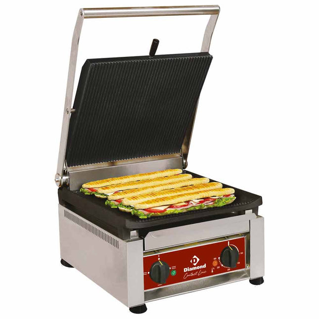 HØJ OUTPUT Kontakt-grill, emaljerede plader