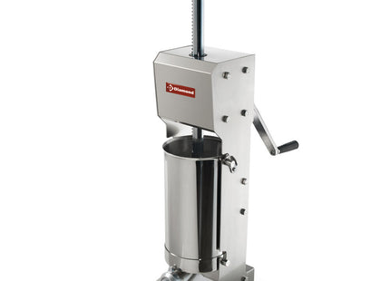 Vertikal manual i rustfrit stål Pølsestopper, 12 liter
