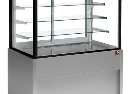 Disk - displaydisk -, opvarmet, 4 plan, uden depotrum - GRÅ