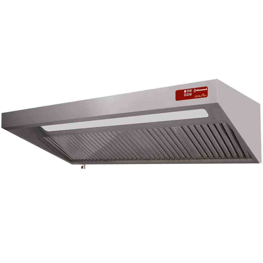 Komplet emhætte, (7/7-1500 M3/h) 120 Pa, belysning, variator, 3x filtre