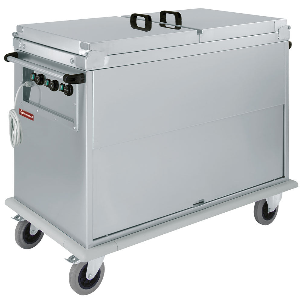 Bain-Marie 3x GN 1/1, 3 T°, låg, skab med vippedør