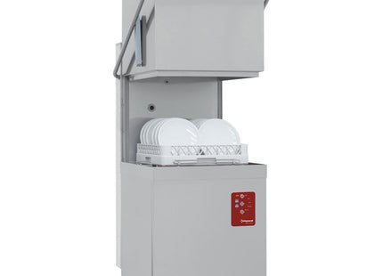 Hætteopvaskemaskine, kurv 500x500 mm + Knæk tank