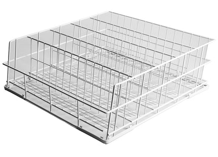 kurv for glas Ø 80 mm, 500x500mm Rilsan