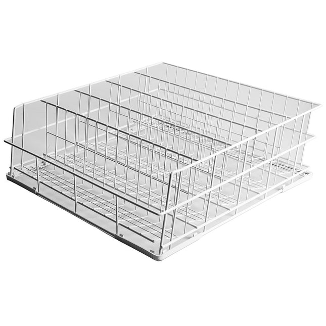 kurv for glas Ø 80 mm, 500x500mm Rilsan