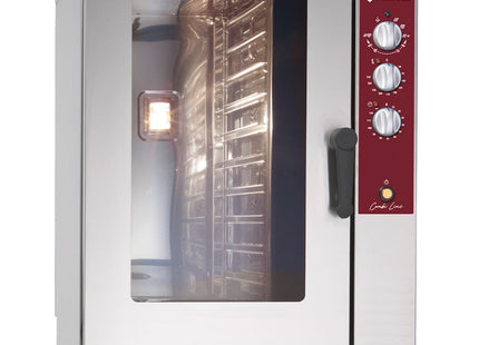 El-ovn damp/konvektion, 10x GN 1/1