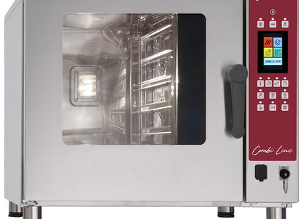 Elektrisk ovn, TOUCH SCREEN damp/konvektion, 5x GN 1/1 - AUTO-RENGØRING