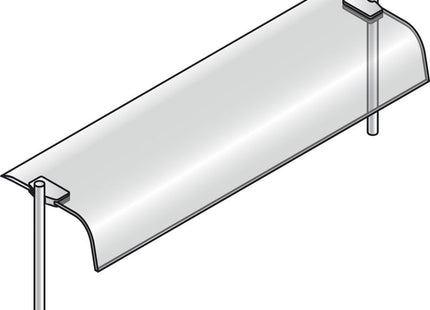 Overbygning med buet glas