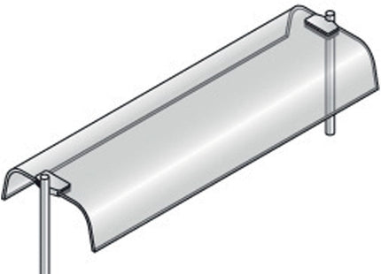 Overbygning med buet glas, dobbelt
