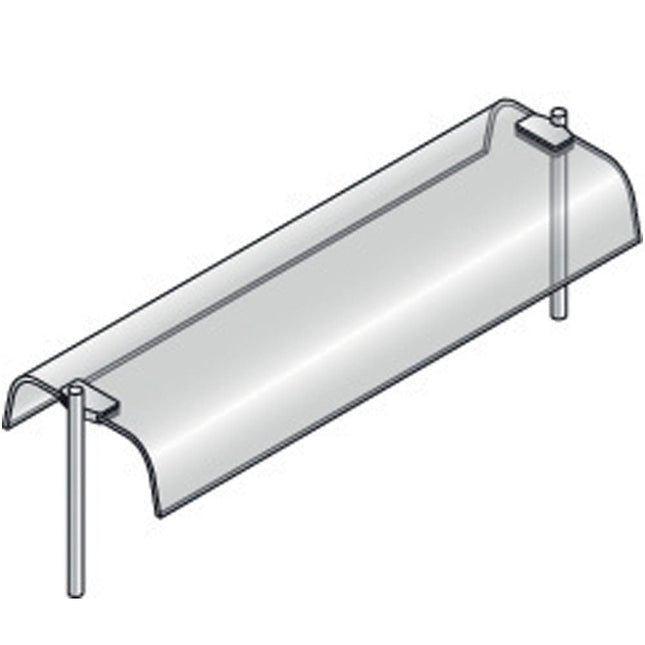Overbygning med buet glas, dobbelt