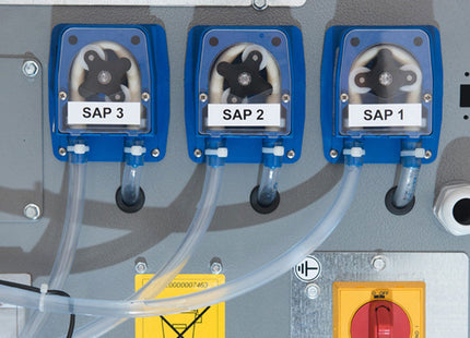 Peristaltisk dispenser (3 pumper) til flydende vaskemiddel