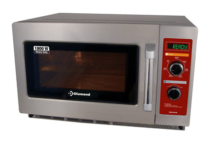 Mikroovn i rustfrit stål, (GN 2/3),1800 W. (34 Lt), Mekanisk