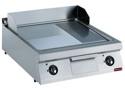 Elektriskstegeplade  2/3 overflade og 1/3 rillet -TOP-