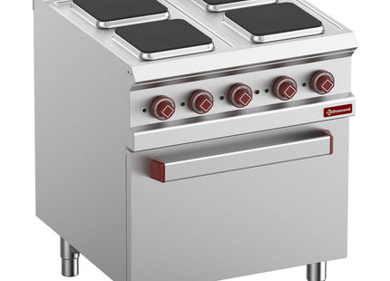 El-kogeplade x4 firkantede plader på el-ovn GN 2/1 og grill