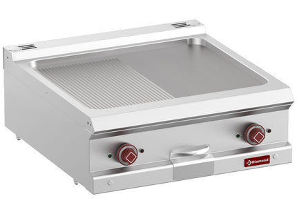 Stegeplade - EL 1/2 glat og 1/2 rillet, modul 1/1 -Top-