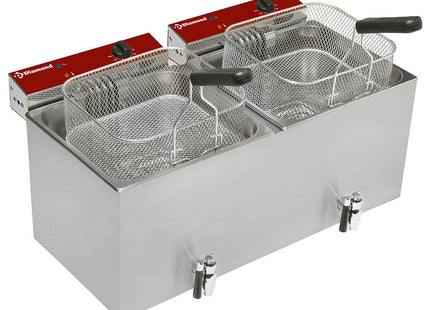 Friture - bordmodel - EL - 2x 12 liter + hane