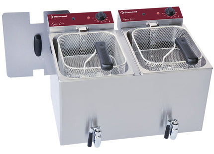 Friture - bordmodel - EL - 2x 8 liter + hane