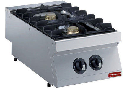 Gaskomfur 2 brændere, 2x 5,5 KW -TOP-