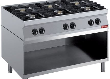 Gaskomfur 6 brændere, brændere 6x 5,5 kW -TOP -