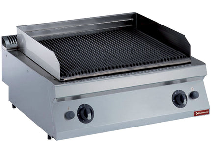 Gasgrill ind Lavasten, støbejern 1 mod. -TOP-
