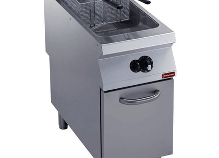 Gas friture 1 kar "Y" 23 liter, eksterne brændere, med underbord
