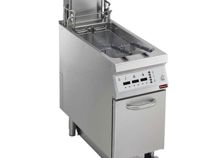 Gas friture tank 23 lt. S/armG. "Oliefiltrering" + løft + automatisk tilberedning, "DIGIT"