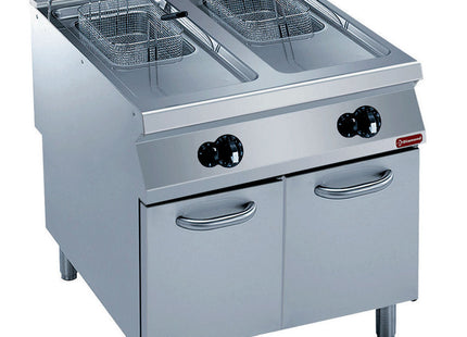 Gas friture 2 kar "Y" 15 liter, eksterne brændere, med underbord