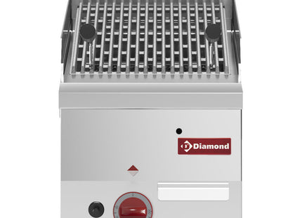 Lavasten Grill - Gas med støbejerns grillplade -Top-