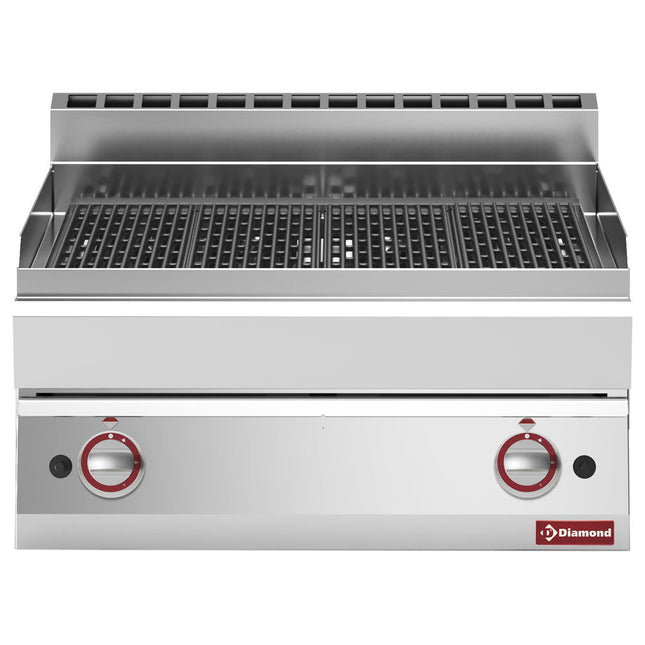 Vandgrill - Gas -, med støbejerns grillplade -Top-