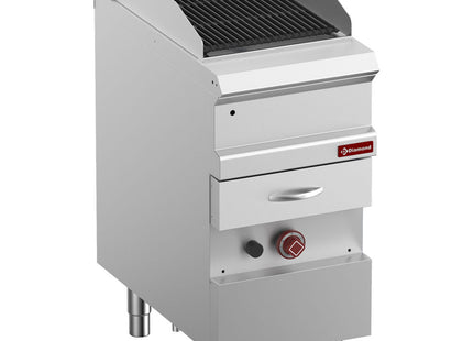 Vandgrill - Gas -, modul 1/2, Rist i støbejern "dobbeltsidet"