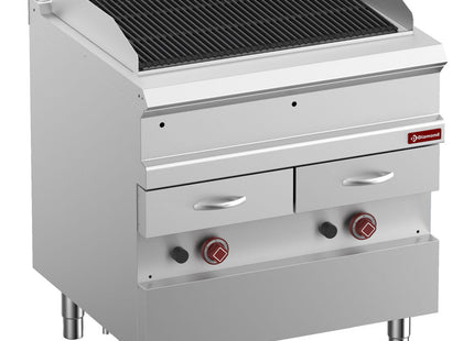 Vandgrill - Gas -, modul 1/1, Rist i støbejern "dobbeltsidet"
