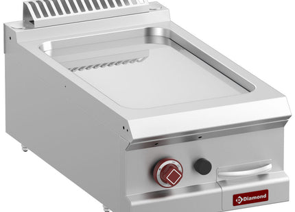 Stegeplade - gas - glat forkromet plade, modul 1/2 -Top-