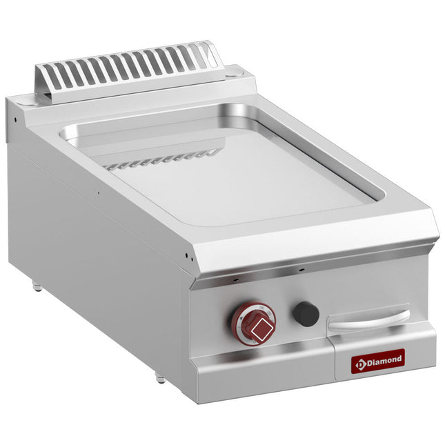 Stegeplade - gas - glat forkromet plade, modul 1/2 -Top-