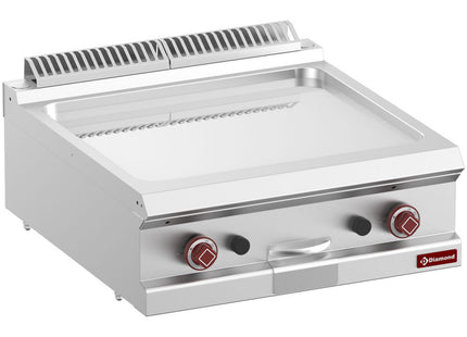 Stegeplade - gas - glat forkromet plade, modul 1/1 -Top-