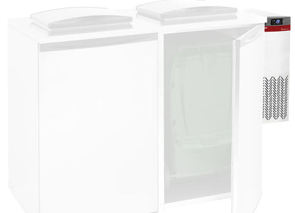Køleenhed til affaldskøler