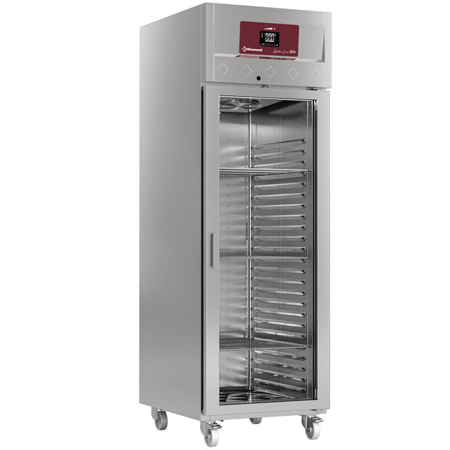 Fryseskab 700 liter, 1 glasdør GN 2/1, på hjul