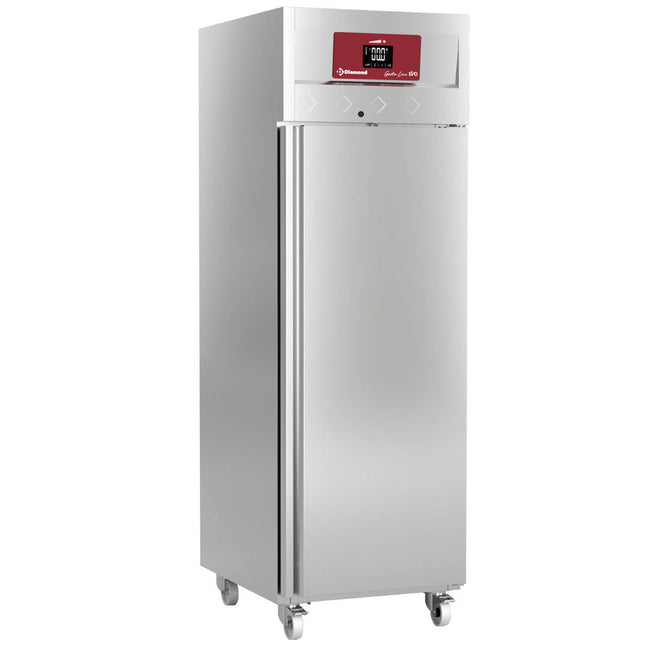 Ventileret køleskab 700 liter, 1 dør GN 2/1, på hjul