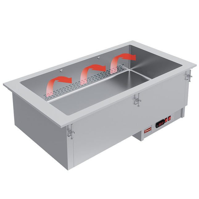 Element bain-marie 4 GN 1/1 - tørret op - ventileret