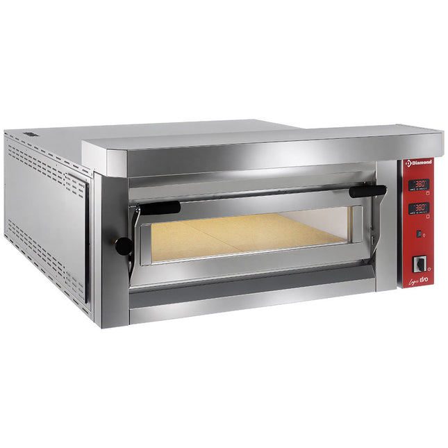 Elektrisk pizzaovn, 6 pizzaer 350mm - FULD ildfast sten