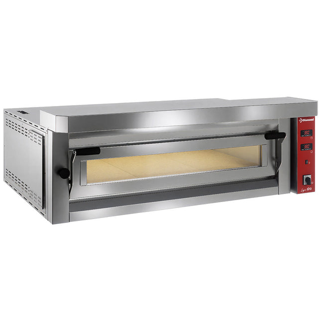 Elektrisk pizzaovn "ekstra stor", 6 pizzaer 350mm - FULD ildfast sten