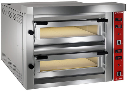 Elektrisk pizzaovn, 2x 6 pizzaer