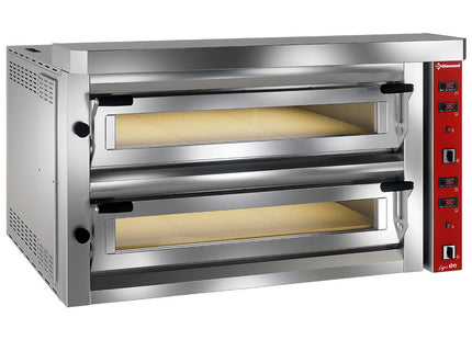 Elektrisk pizzaovn "ekstra stor", 2x 6 pizzaer