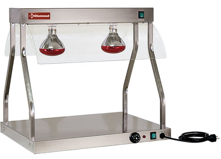 Varmebro og top, infrarøde lys (2x 250 W)