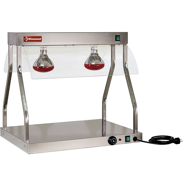 Varmebro og top, infrarøde lys (2x 250 W)